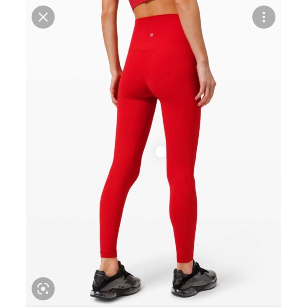 Lululemon Hi-Rise Align Legging in Dark Red